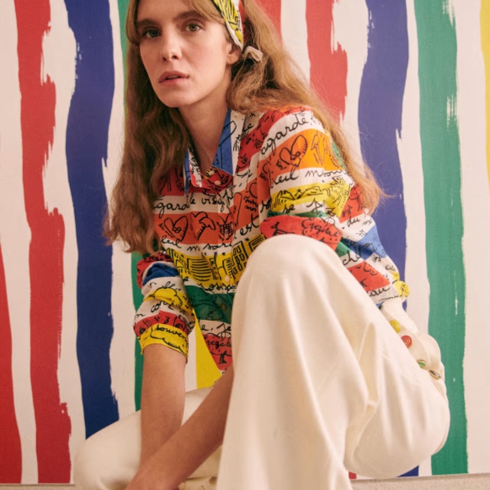 Sezane x JCC Pierro Shirt (size 38)